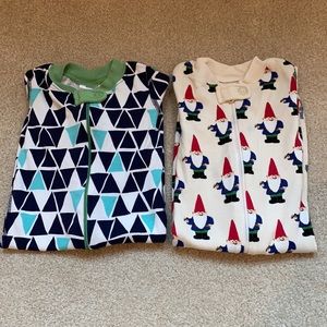 2 Hanna Anderson Zip Sleepers in Organic Cotton